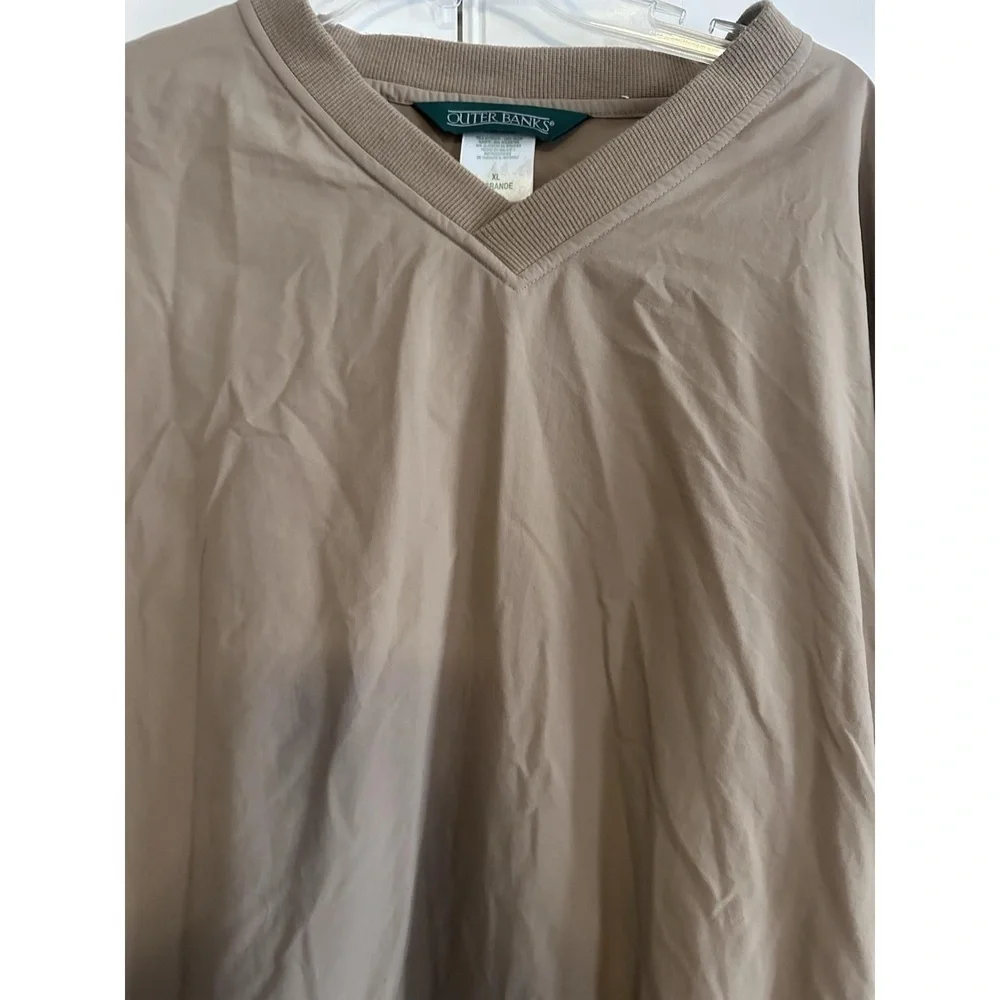 Outer Banks Tan and brown vintage windbreaker windbreaker